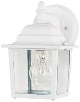 Maxim Cast-One Light Outdoor Wall Mount in Early American Style-5.5 Inches Wide by 8.5 inches high-White Finish | Lumora