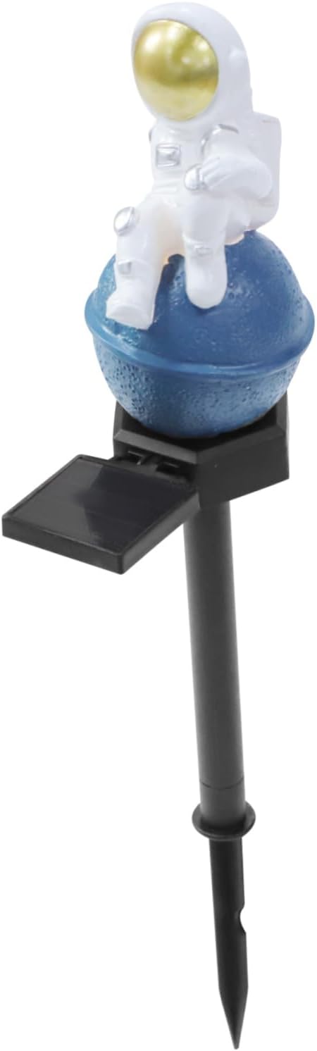 Solar Ground Lamp for Easy Install Outdoor Garden Lights Astronaut Style Decorative | Lumora