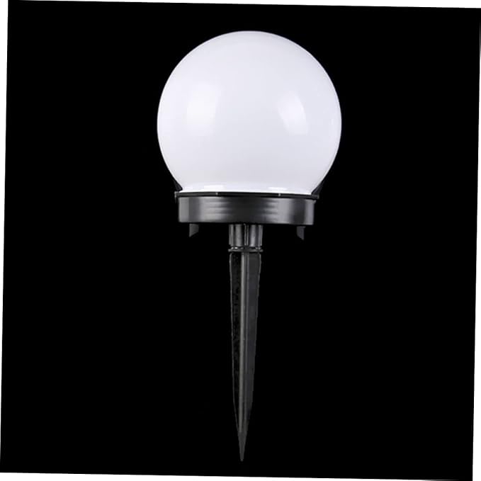 Tofficu 6Pcs Solar Round Grass Lights Outdoor Plug Light for Lawn Garden Unique Ball Shape Solar Powered Easy to Install Landscape Lighting