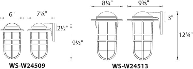 WAC Lighting dweLED, Steampunk 9in LED Indoor and Outdoor Wall Light 3000K in Black