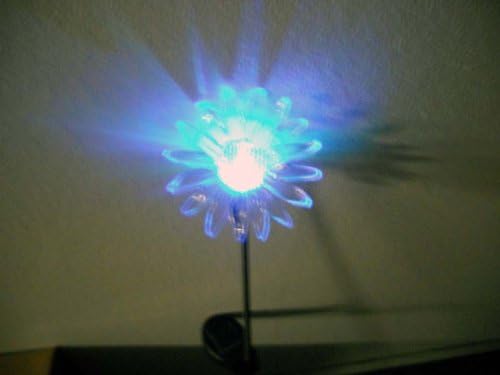 Set of 1 Solar Garden Stake Lights with Color Changing LED or Regular White LED Landscape Path Lights (1 Piece) (Sunflower)