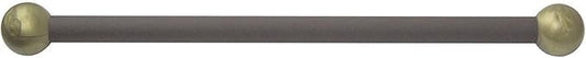 Solus SCA-335BZ-2PK 15" Aluminum Cross Arm Ladder Rest for Outdoor Lamp Posts and Poles, Easy to Mount, Maintenance Free and Weather Resistant, Bronze Bar with Gold Caps, Pack of 2