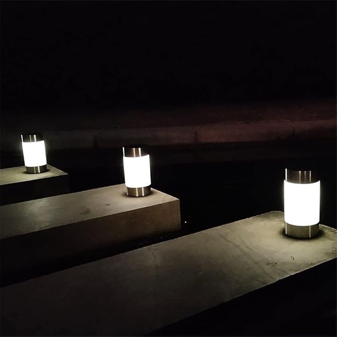 4 Pack Solar Path Lights Outdoor,Solar Lights Outdoor Garden Led Light Landscape/Pathway Lights for Patio/Lawn/Yard/Driveway/Walkway (Color : Warm Light)