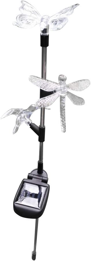 Solar Garden Stake Lights Hummingbird Butterfly and Dragonfly Multi-Color Changing Decorative Landscape Light for | Lumora
