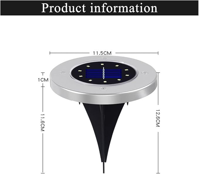 Solar Ground Lights Outdoor, IP65 Waterproof Landscape Lighting for Garden Patio Pathway Lawn Deck Cool White-Warm Light-RGB (Warm Light -12Pack)
