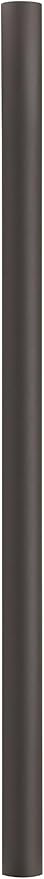 Solus 7-Foot Direct Burial Lamp Post – Outdoor Aluminum Light Pole – Fits Standard 3" Post Top Fixtures – Black | Lumora
