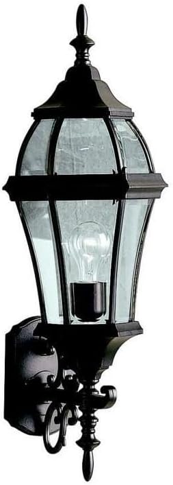Kichler 9791BK Townhouse Outdoor Wall 1-Light, Black 7.5-Inch | Lumora