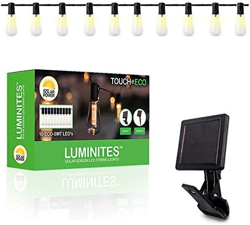 Touch Of ECO Luminites - Solar Powered Tube Edison Lights (TOE190)