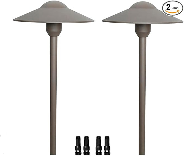 Arrownine Cast Aluminum Low Voltage Outdoor Pathway Light Walkway Landscape Path Lights Included Ground Spike,Wire | Lumora