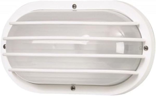 Solus S76WF Nautical Oblong Outdoor Wall Mount Light – Black or White, Composite, Frosted Diffuser – LED Bulb | Lumora