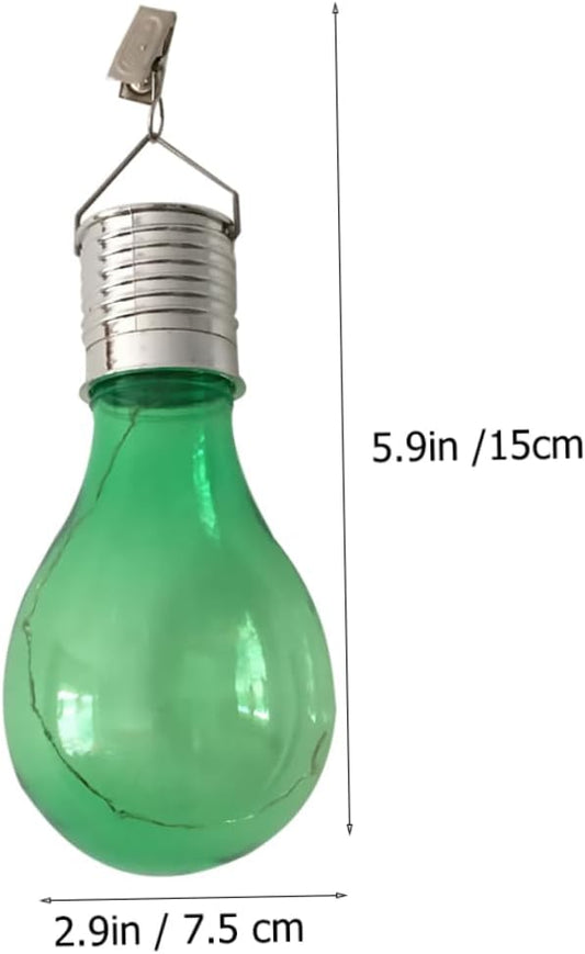 5pcs Solar Hanging Light Bulbs Outdoor Led Decor for Patio Courtyard Garden Full Solar Powered Unique Clip Design Warm Light