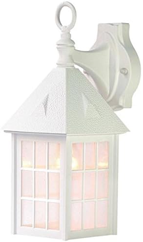 Acclaim 72TW Outer Banks Collection 1-Light Wall Mount Outdoor Fixture, Textured White