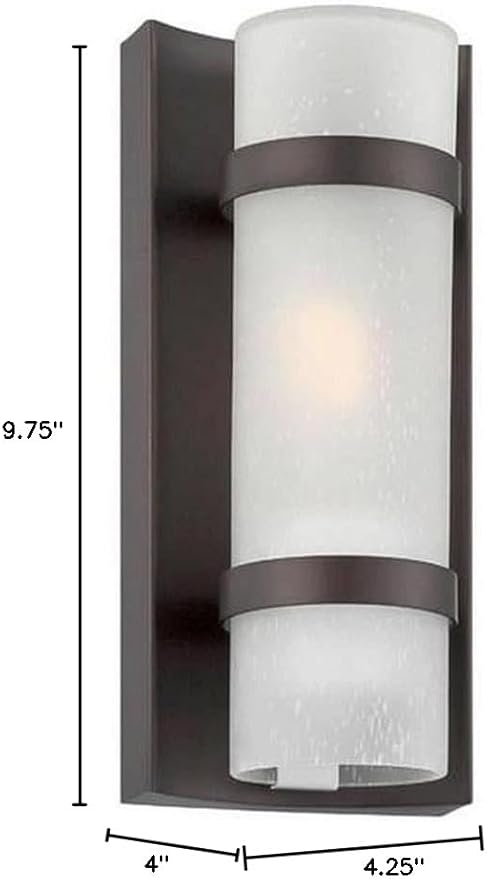 Acclaim 4700ABZ Apollo Collection 1-Light Wall Mount Outdoor Light Fixture, Architectural Bronze