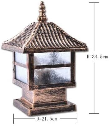 European Outdoor Glass Table Lamp Column Lamp Tradition Antique Victoria Waterproof Aluminum Garden Lawn Lights | Lumora