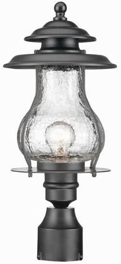 Acclaim 8207BK Blue Ridge Collection 1-Light Post Mount Outdoor Light Fixture, Matte Black | Lumora