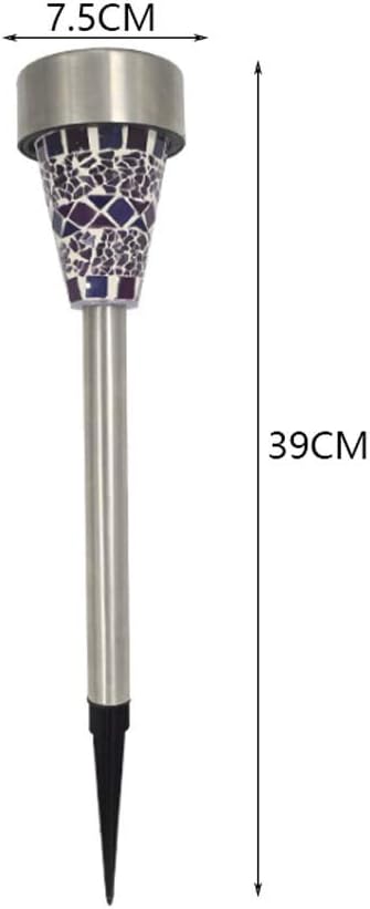 Solar Path Lights Outdoor Led Waterproof Glass Stainless Steel High Lumen Automatic Solar Pathway Lights White Light for Patio Yard Lawn Garden Landscape Lighting,Purple