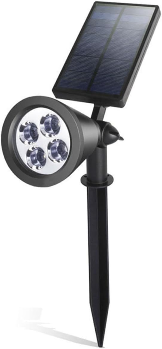 NUOBESTY Solar Lawn Spotlight and Wall Mount Solar Garden Lights with 4 LEDs for - Outdoor Security Flood Light | Lumora