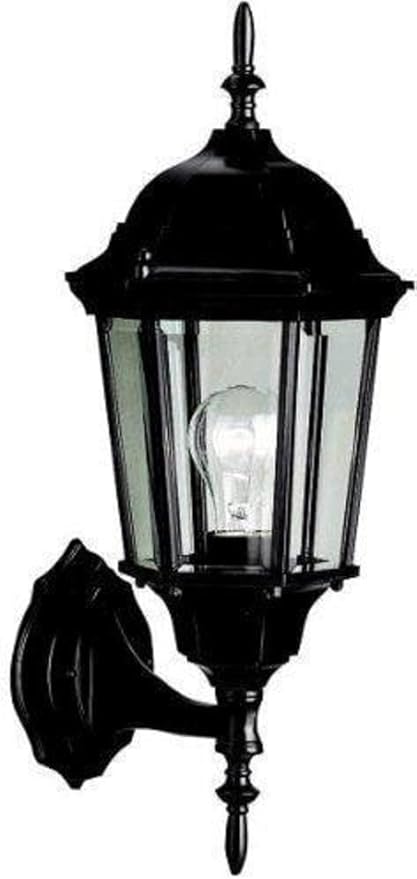 Kichler Madison 22.75" 1 Light Outdoor Wall Light with Clear Beveled Glass in Black | Lumora