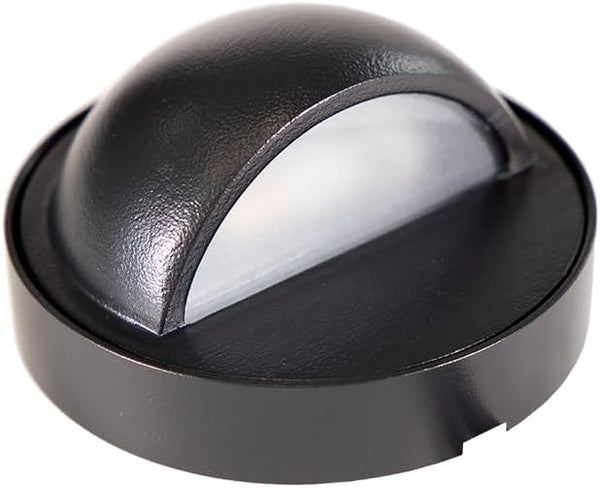 VOLT Cast Brass 12V Deck Light (Black) for Low Voltage Landscape Lighting on Outdoor Patio, Railing, Step, Fence & | Lumora