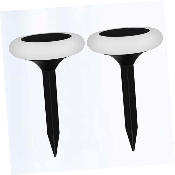 DOITOOL Solar-Powered Garden Lights 2 Pack Ground RGB Led for Outdoor Pathway Landscape