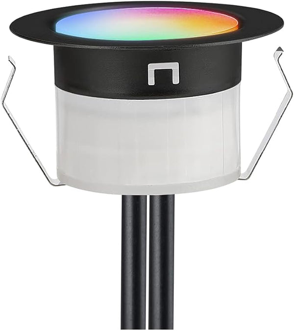 FVTLED Low Voltage Recessed RGBW Deck Light, Φ1.22 RGB & Warm White Stainless Steel Waterproof Outdoor Step | Lumora