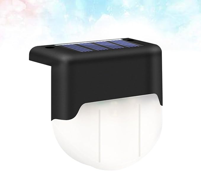 Homoyoyo Solar Power LED Stair Light Warm Glow Outdoor Fence Handrail Lamp for Garden Deck Patio Pathway | Lumora