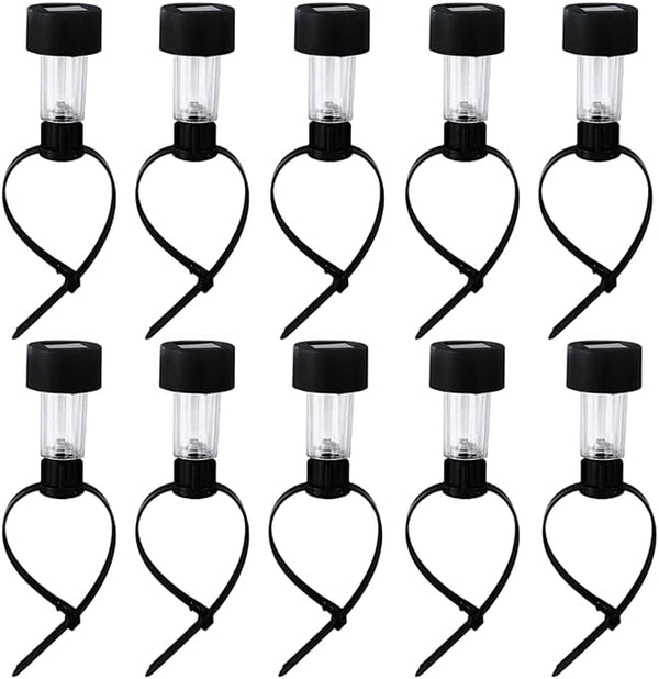 DIY Lights Solar Garden and Solar Fence Lights,Including 10 Lights, Easy Installation with - Outdoor Path Light | Lumora