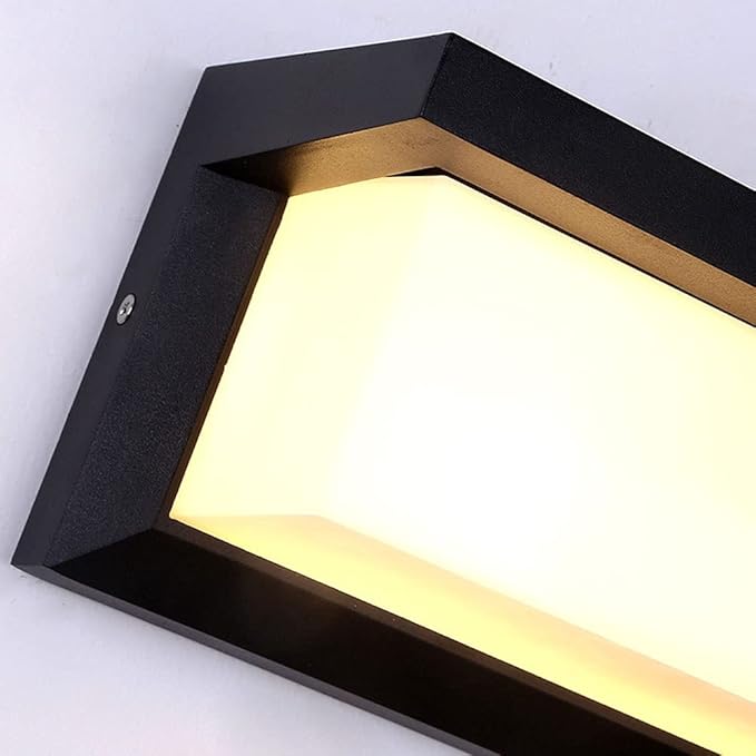 LED Wall Light Outside Wall Sconce, IP65 Waterproof Square Outside Lights, Motion Sensor Exterior Wall Lighting | Lumora