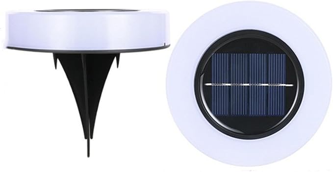 4 Packs Solar Lights Outdoor Garden Ground Lights IP44 Waterproof Solar Powered Pathway Deck Light for Lawn Walkway Yard (Color)