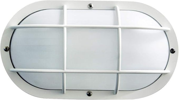 Solus Nautical S771WF Oblong Outdoor Wall Mount Light – Composite, Frosted Polycarbonate Diffuser & Cage – LED Bulb | Lumora