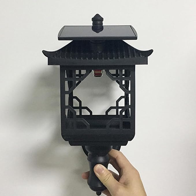 Solar LED Outdoor Wall Lantern Waterproof Matte Black Porch Light Yard Wall Sconce for Garden Garage Doorway | Lumora