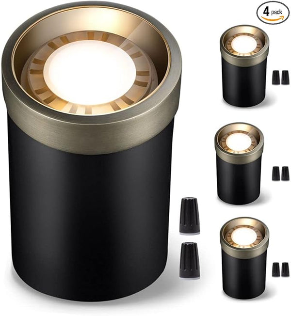 Gardenreet Landscape Well Light - Brass Outdoor Waterproof Low Voltage In-Ground Lighting, Ip65 Wired 12V LED | Lumora