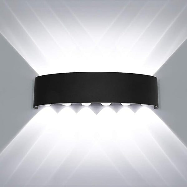 Kawell 12W Waterproof Modern Wall Light LED Wall Lamp Aluminum LED Wall Sconce Up Down Indoor Outdoor for Bedroom | Lumora