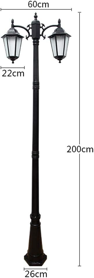 Lights Outdoor 2-Head European Creative Hexagon Streetlight Outdoor Waterproof Patio Landscape Lantern Edison E27 | Lumora