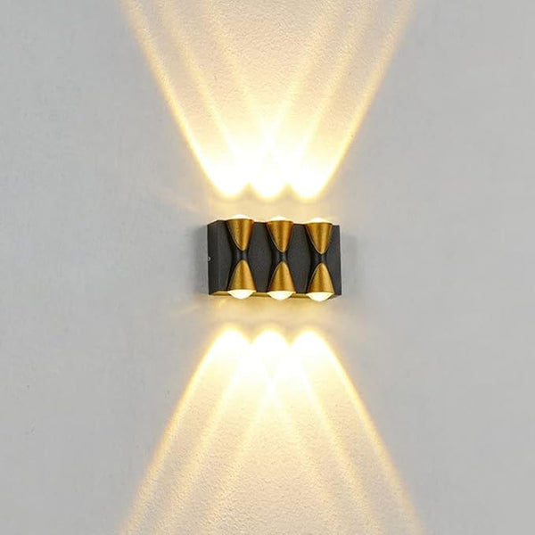 Exterior Light Fixture,Up and Down Wall Lights Indoor IP65 Waterproof Morden Wall Sconces Lighting 6W Warm White | Lumora
