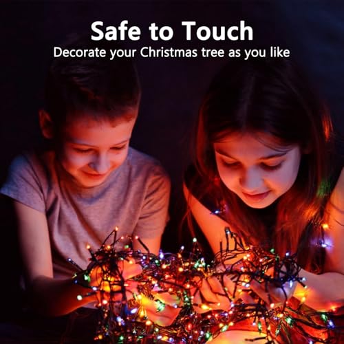 BHCLIGHT 75FT 1500LED Cluster Christmas Lights with Remote, Multicolor