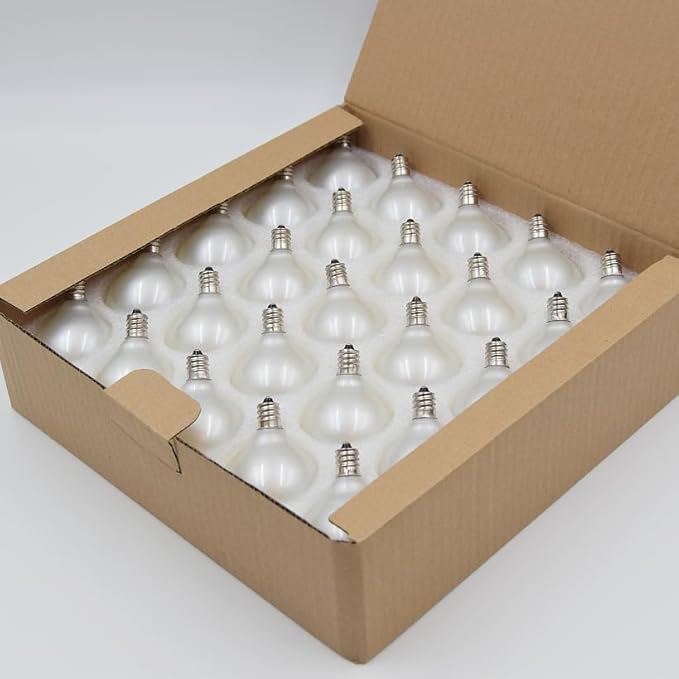 Hometown Evolution, Inc. G50 2" LED White Satin Pearl Outdoor Globe String Lights (Green Wire, 50 ft) | Lumora
