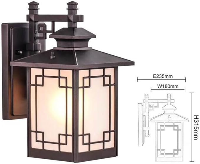 New Chinese Style Outdoor Waterproof Wall Light,European E26 Modern Simple s Lamp,Balcony Stair Corridor Aisle | Lumora