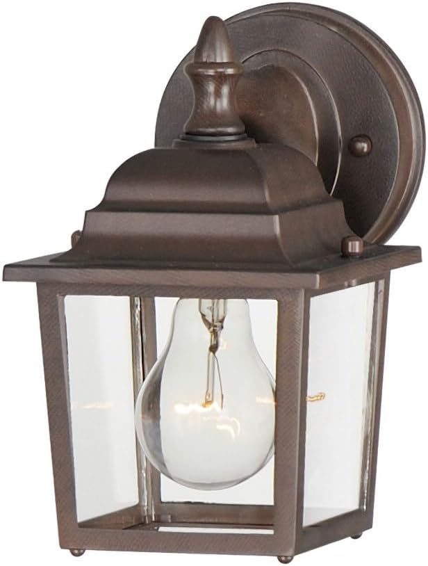 Maxim Cast-One Light Outdoor Wall Mount in Early American Style-5.5 Inches Wide by 8.5 inches high-Empire Bronze | Lumora