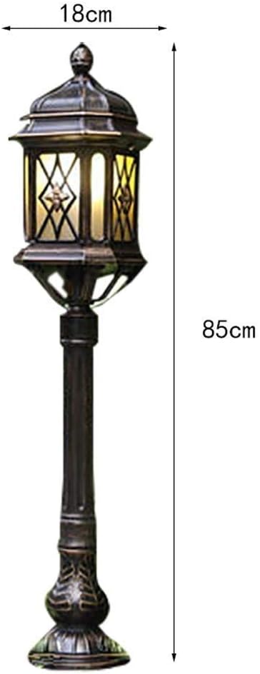 Lights Outdoor Classic Antique Brown Die-cast Aluminum Metal Pathway Lawn Post Pole Lamp IP55 Waterproof Exterior | Lumora