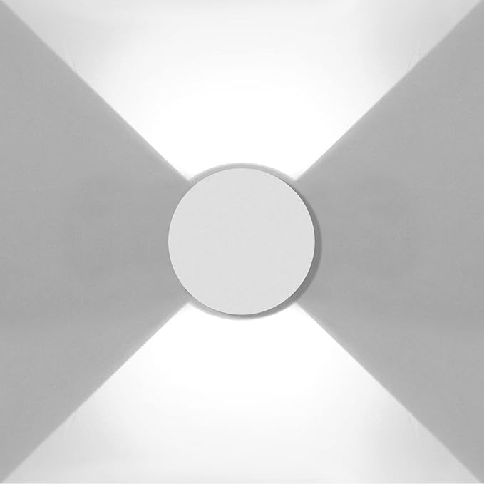 Kawell 8W Modern LED Wall Sconce Light Up Down Waterproof Outdoor Wall Lamp Indoor Hardwired for Bedroom Bathroom | Lumora