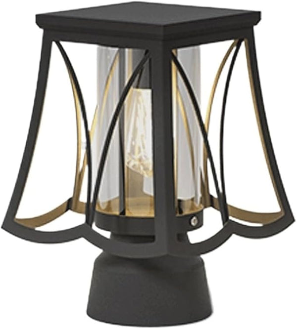 Outdoor Solar Post Light with Wired Option, Square Pillar Light for Fence and Gate, Exterior Post Lamp and Column | Lumora