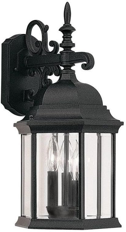 DESIGNERS FOUNTAIN Devonshire 3-Lights Outdoor Light Fixture, 19 Inch Exterior Wall Lantern Sconce for Front Door | Lumora
