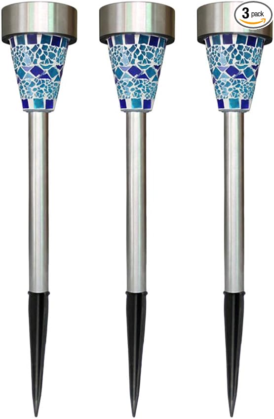 Uonlytech Solar Lawn Lamp, Solar Power Stainless Steel Mosaic Lawn Lamp, Solar Garden Lights - Outdoor Path Light | Lumora