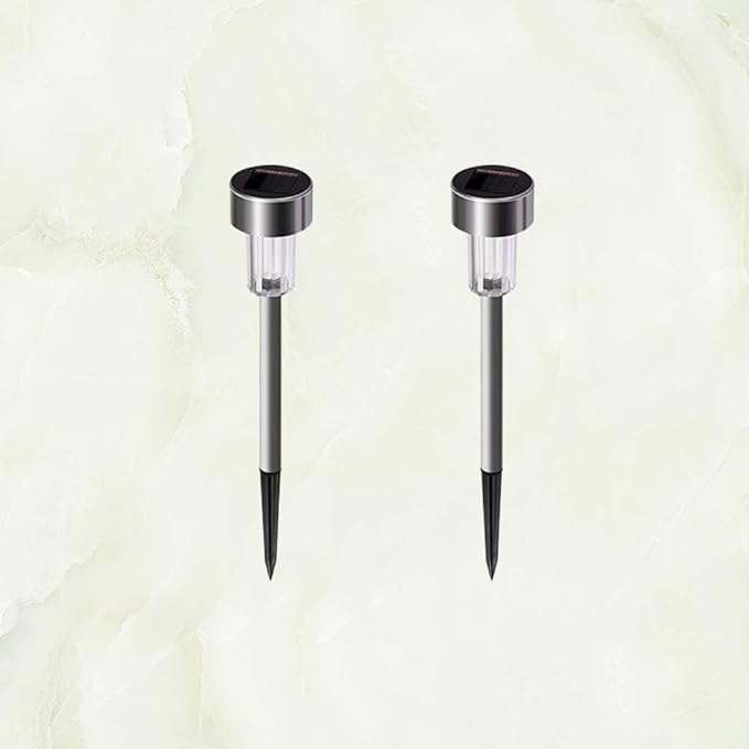 Uonlytech 2 Pcs Globe Light Stakes LED Landscape Lighting Pathway Landscape Spots Weather Solar Exterior LED for Pathway Garden Outdoor