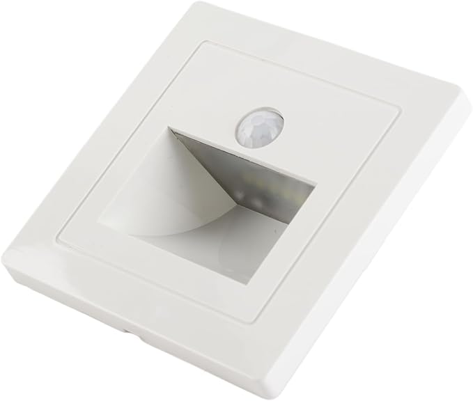 Solar Stair Light, Motion Sensor Light with Automatic On/Off Recessed Step, Wireless Outdoor for Deck Steps Fence Patio Pathway (3000K Warm Light)