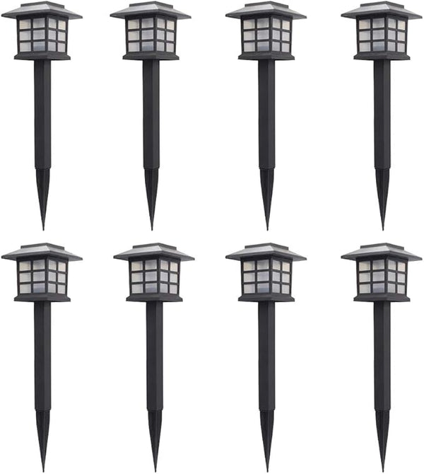 8 Pack Solar Pathway Lights Outdoor, Waterproof Outdoor LED Solar Powered Garden Lights for Lawn, Patio, Yard | Lumora