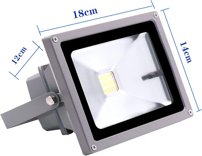 HANNAHONG 20W RGB LED Landscape Spot-Light,16 Color Changing&4 Mode Flash,Dimmable,5 Ft Cable Plug in,IP66 Waterproof Outdoor Wall Washer Security Flood Light,Garden,Halloween Decor