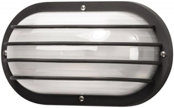 Solus S76WF Nautical Oblong Outdoor Wall Mount Light – Black or White, Composite, Frosted Diffuser – LED Bulb | Lumora