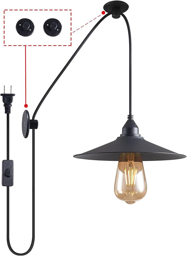 Hanging Lamp with Plug in Cord Outdoor Lamps for Patio Waterproof Pendant Light with Plug Outdoor Lamps for Patio | Lumora